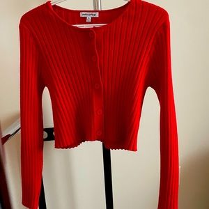 DOLLS KILL- PRETTY GARBAGE CARDIGAN